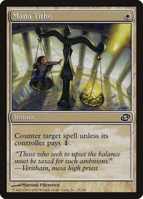 Mana Tithe (PLC-025) - common: (colorshifted) - Foil