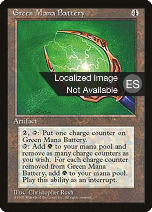 Green Mana Battery (4BB-323) - rare
