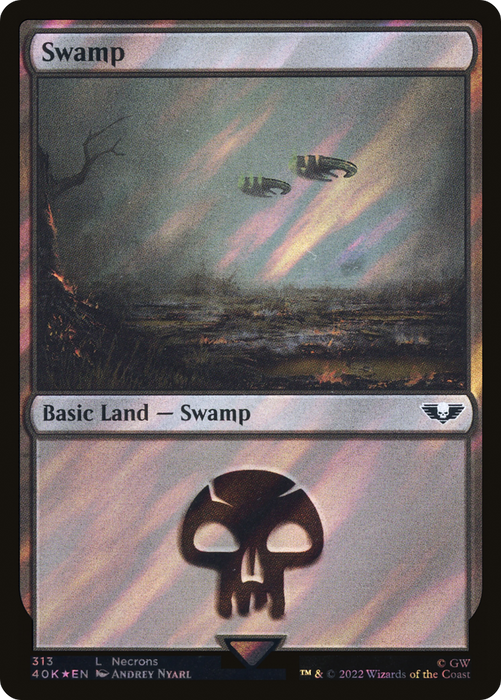 Swamp (40K-313★) - common - Foil