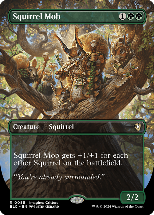 Squirrel Mob (BLC-085) - rare (Borderless) - Foil