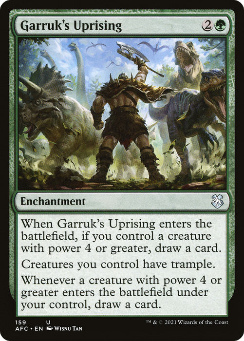 Garruk's Uprising (AFC-159) - uncommon