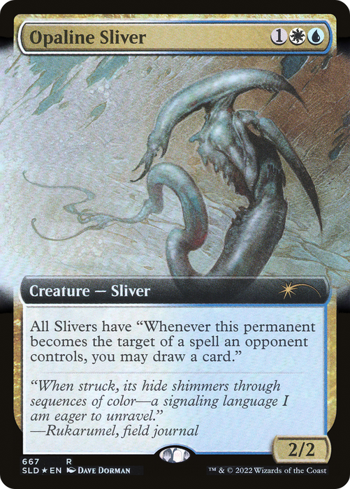 Opaline Sliver (SLD-667) - rare: (Extended Art) - Foil