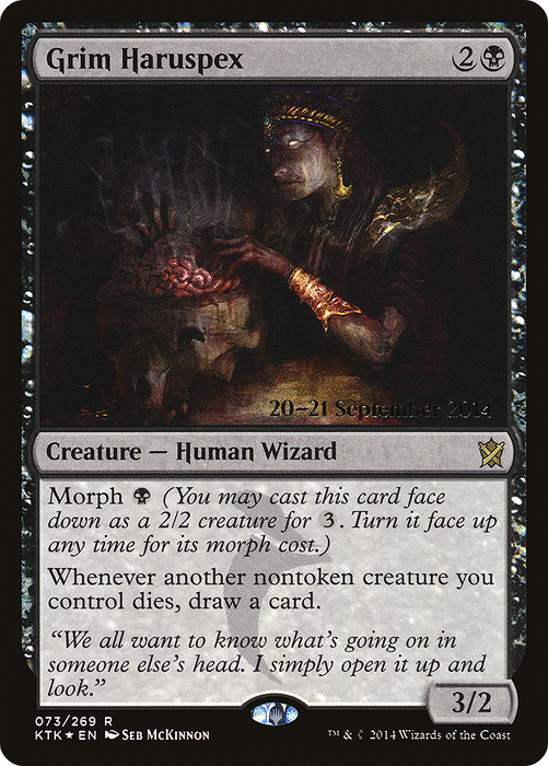 Grim Haruspex (PRE-73S) - rare - Foil