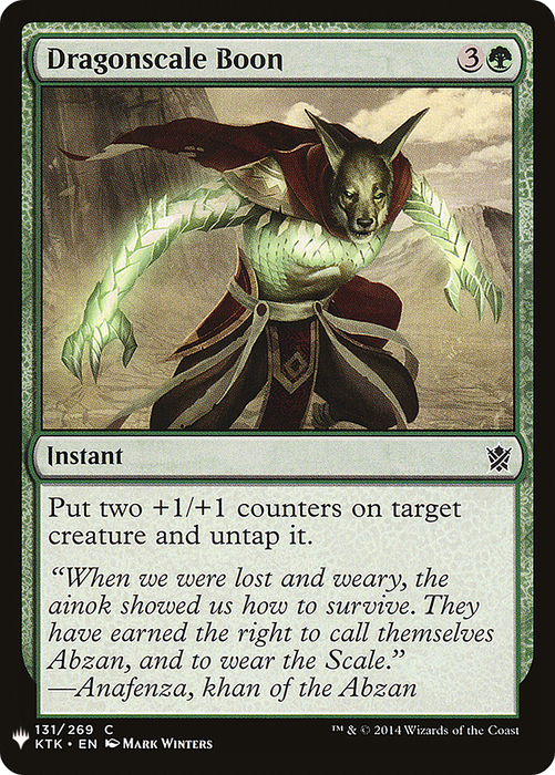Dragonscale Boon (LIST-KTK-131) - common