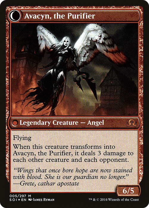 Archangel Avacyn // Avacyn, the Purifier (PRE-05S) - mythic: (Double Faced Transform) - Foil