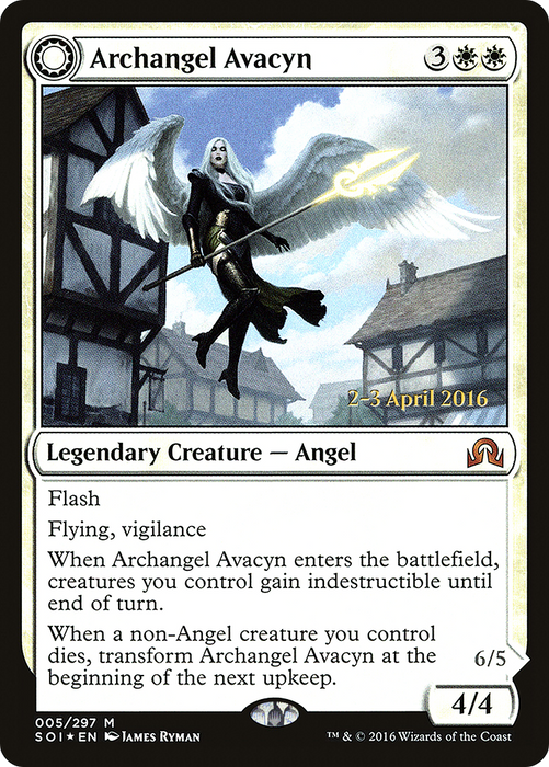 Archangel Avacyn // Avacyn, the Purifier (PRE-05S) - mythic: (Double Faced Transform) - Foil
