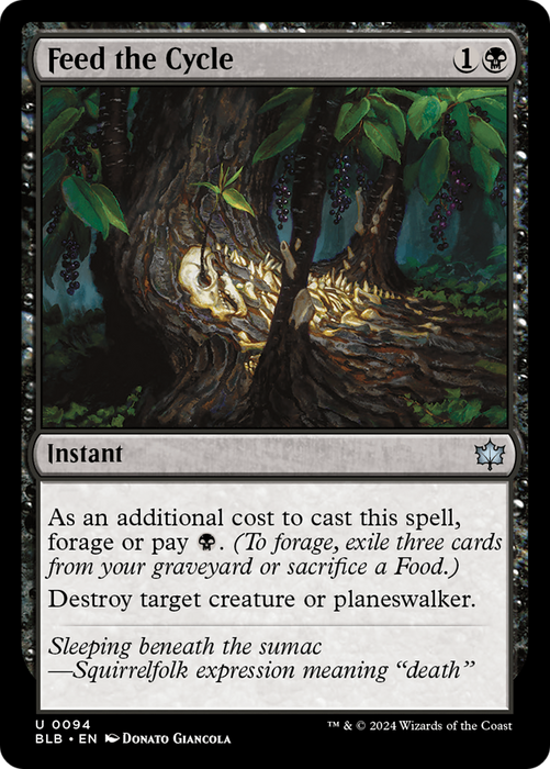 Feed the Cycle (BLB-094) - uncommon - Foil