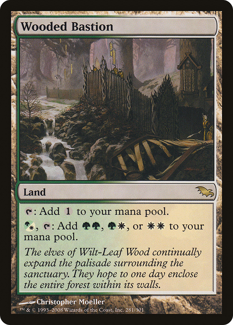Wooded Bastion (SHM-281) - rare - Foil