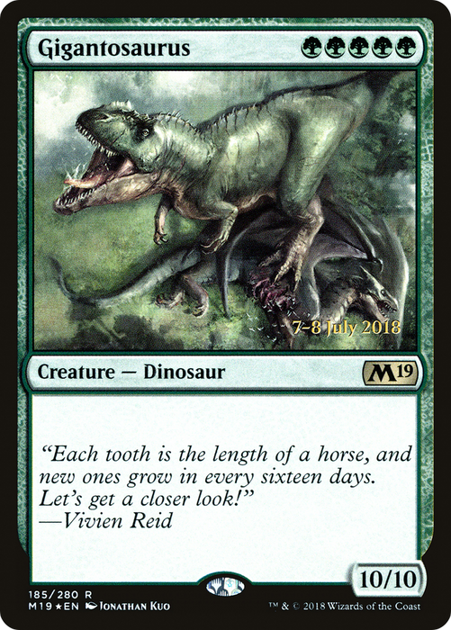 Gigantosaurus (PRE-185S) - rare - Foil