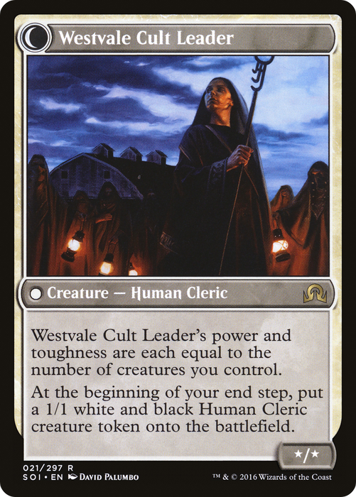 Hanweir Militia Captain // Westvale Cult Leader (SOI-021) - rare: (Double Faced Transform)