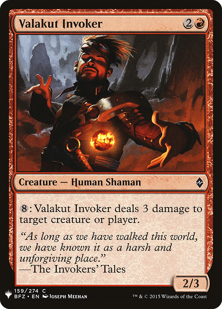 Valakut Invoker (LIST-BFZ-159) - common