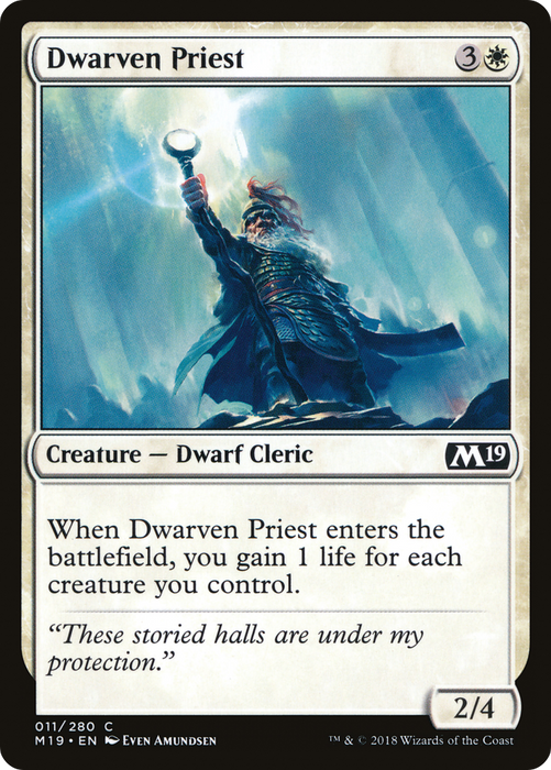Dwarven Priest (M19-011) - common