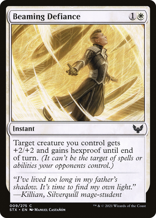 Beaming Defiance (STX-009) - common - Foil