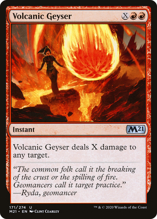 Volcanic Geyser (M21-171) - uncommon - Foil