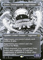 Graaz, Unstoppable Juggernaut (ONE-334) - rare: (Showcase) (Borderless) - Foil