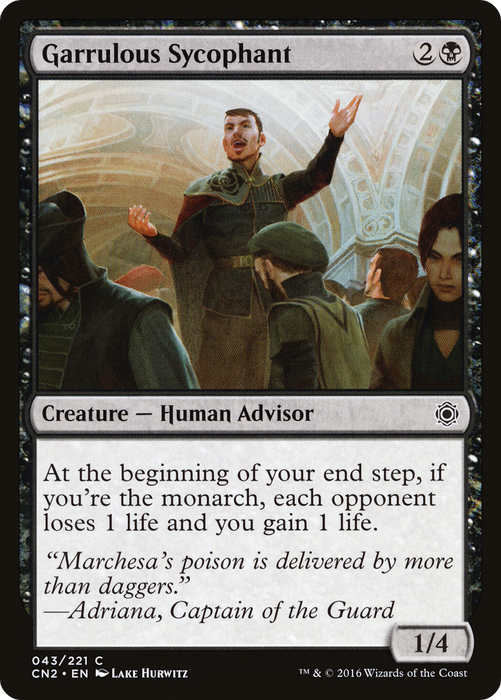 Garrulous Sycophant (CN2-043) - common - Foil