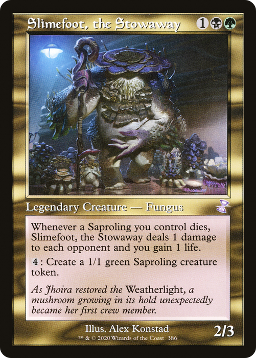 Slimefoot, the Stowaway (TSR-386) - special