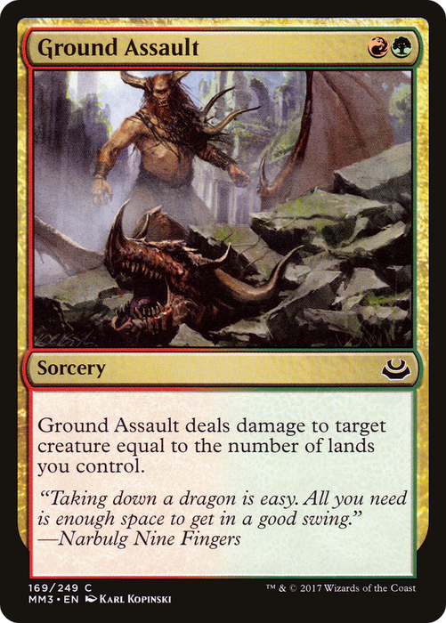Ground Assault (MM3-169) - common - Foil