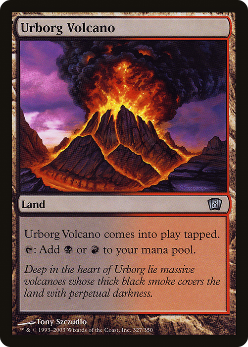 Urborg Volcano (8ED-327★) - uncommon - Foil