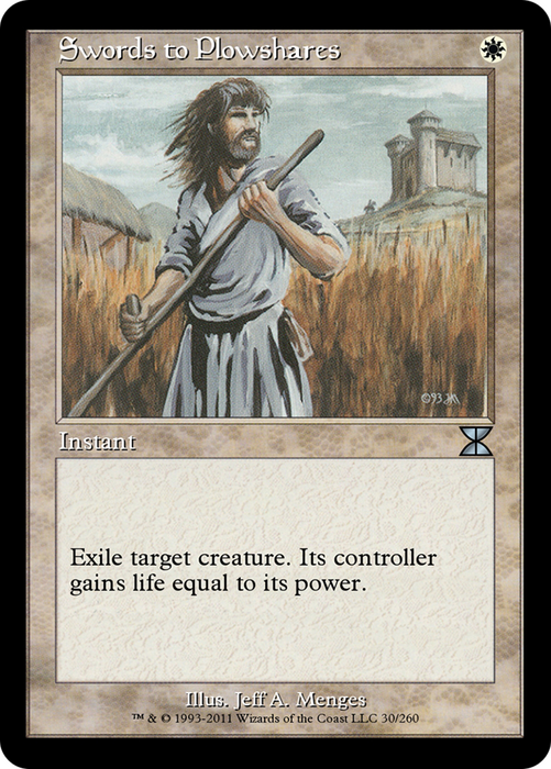 Swords to Plowshares (ME4-030) - uncommon