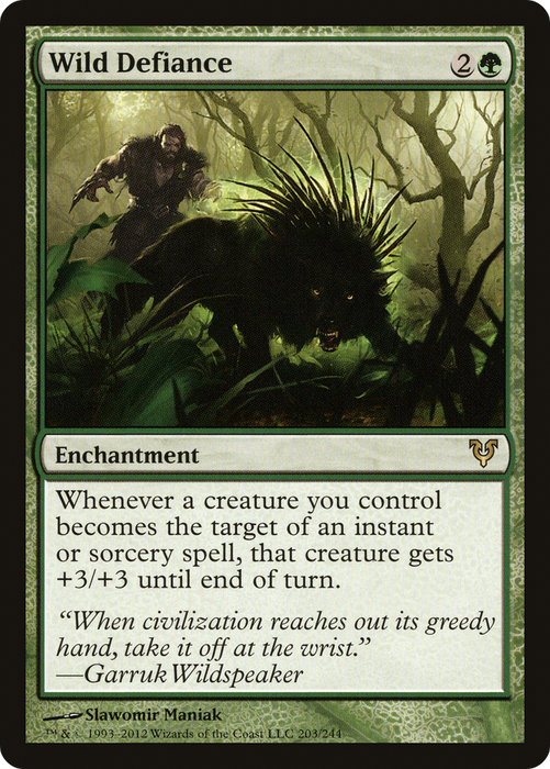 Wild Defiance (AVR-203) - rare - Foil