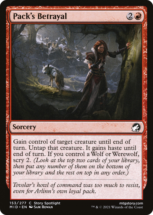 Pack's Betrayal (MID-153) - common - Foil