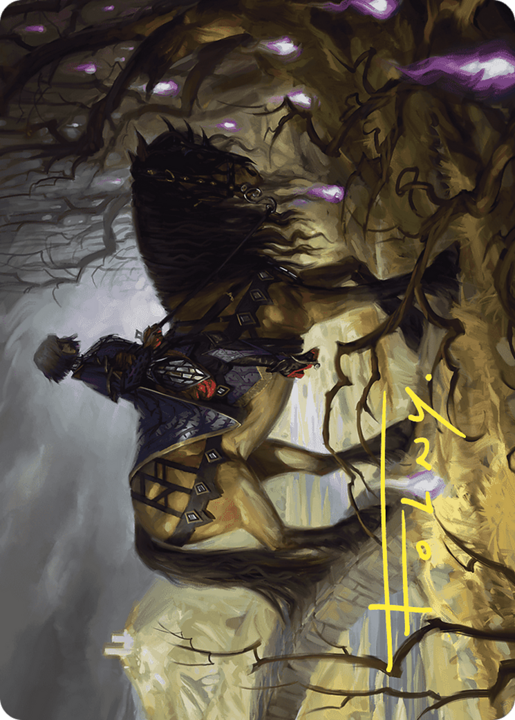 Rowan's Grim Search // Rowan's Grim Search (AWOE-013) - common (Borderless) - Foil