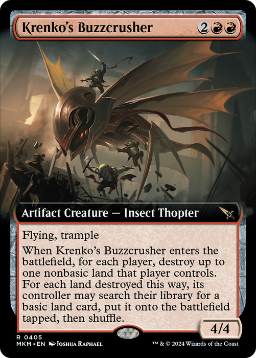 Krenko's Buzzcrusher (MKM-405) - rare: (Extended Art)