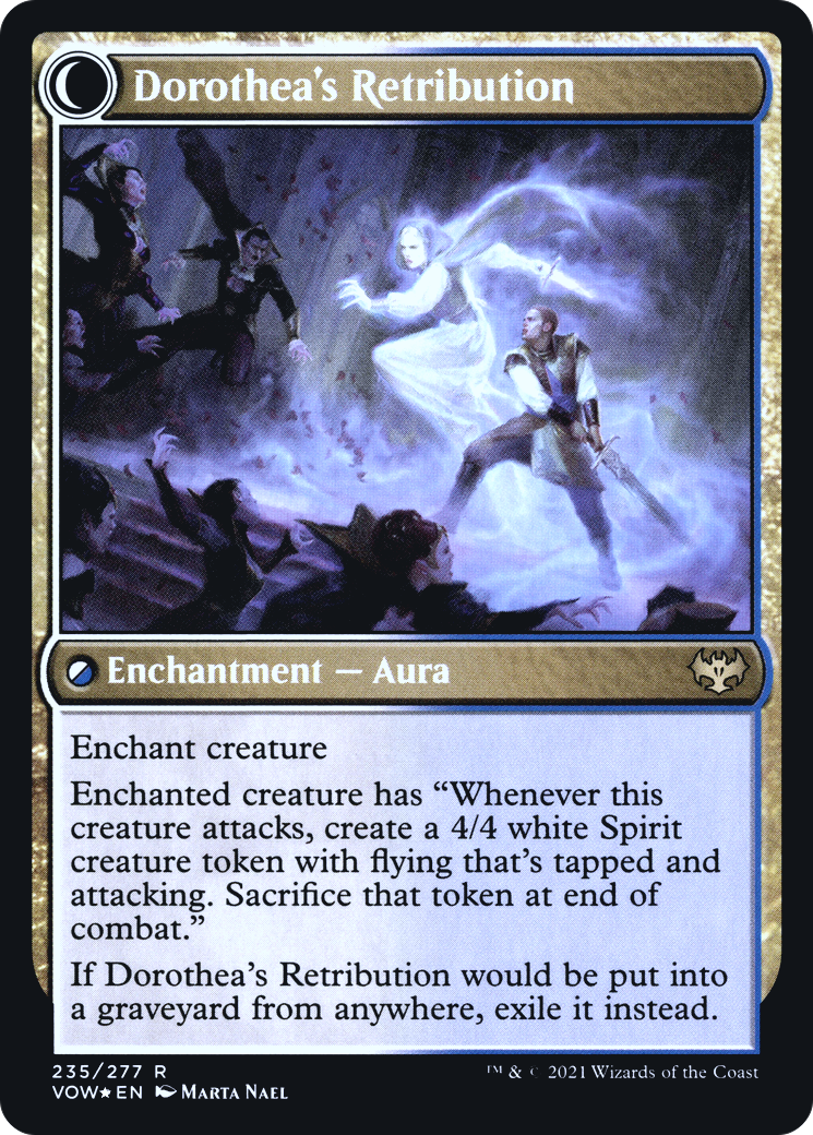 Dorothea, Vengeful Victim // Dorothea's Retribution (PRE-235S) - rare: (Double Faced Transform) - Foil
