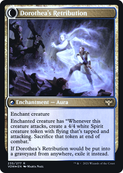 Dorothea, Vengeful Victim // Dorothea's Retribution (PRE-235S) - rare: (Double Faced Transform) - Foil