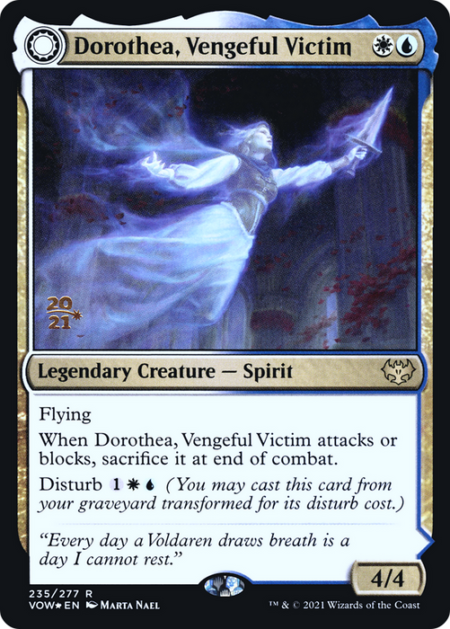 Dorothea, Vengeful Victim // Dorothea's Retribution (PRE-235S) - rare: (Double Faced Transform) - Foil