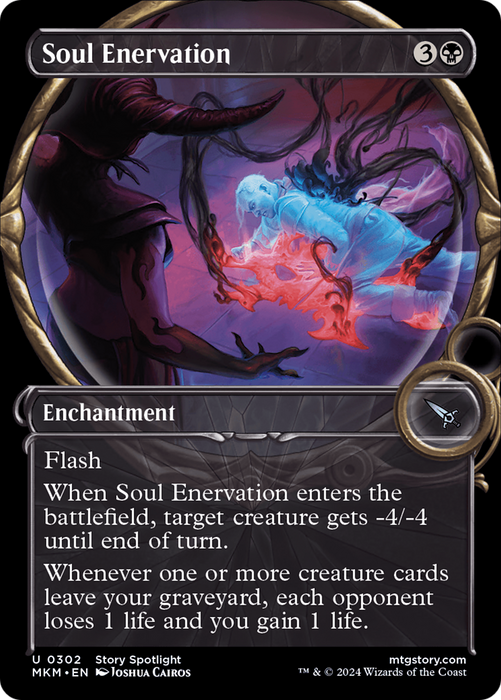 Soul Enervation (MKM-302) - uncommon: (Showcase) - Foil