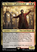 The Master, Gallifrey's End (WHO-144) - rare - Foil