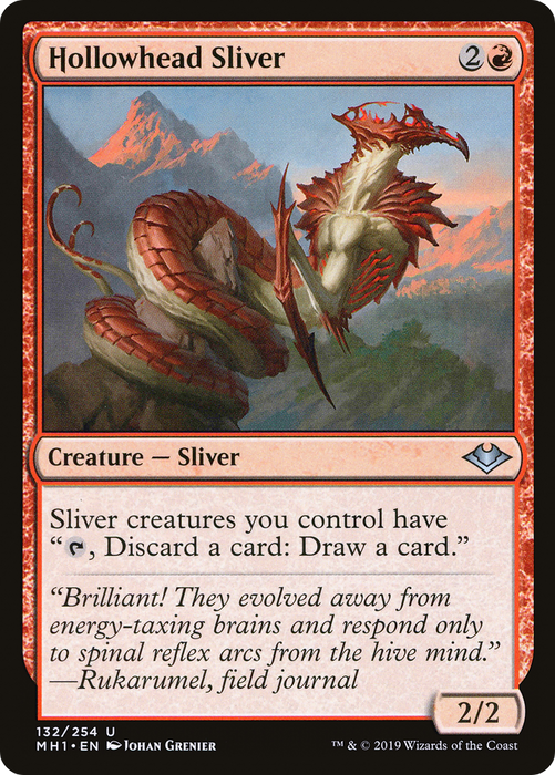 Hollowhead Sliver (MH1-132) - uncommon - Foil