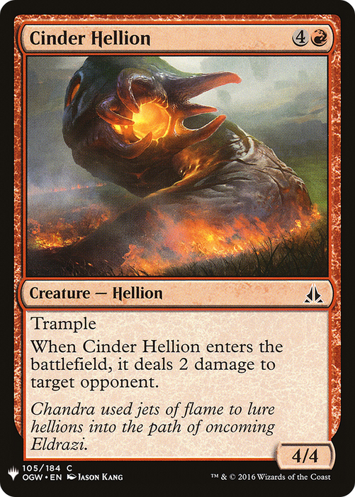 Cinder Hellion (LIST-OGW-105) - common