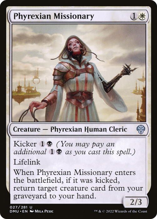 Phyrexian Missionary (DMU-027) - uncommon - Foil