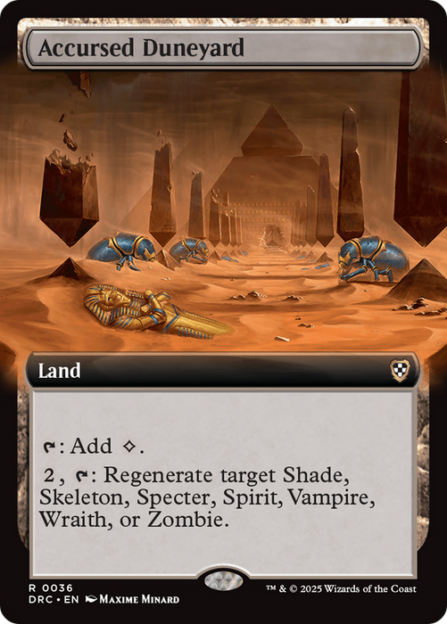 Accursed Duneyard (DRC-036) - rare: (Extended Art)