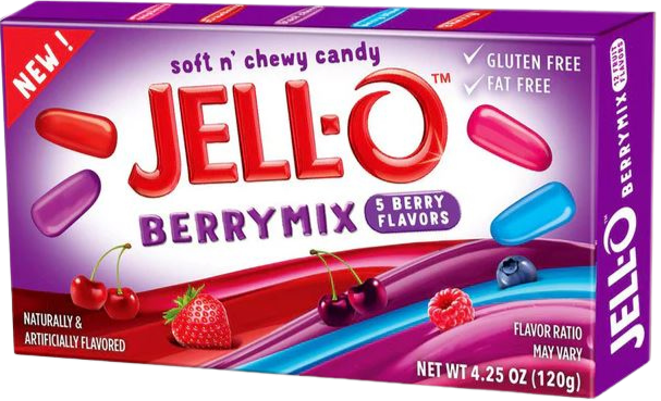 Jell-O Soft n'Chewy Berrymix 120g