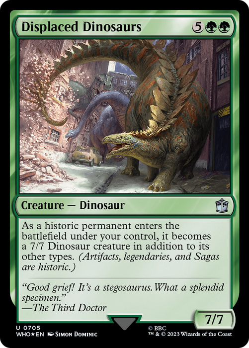 Displaced Dinosaurs (WHO-705) - uncommon - Foil
