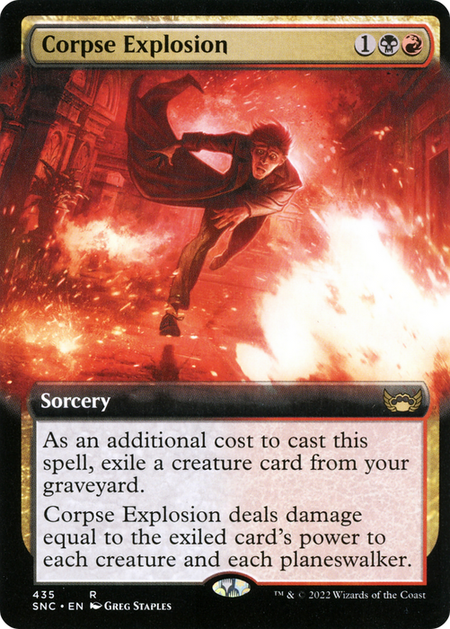 Corpse Explosion (SNC-435) - rare: (Extended Art) - Foil