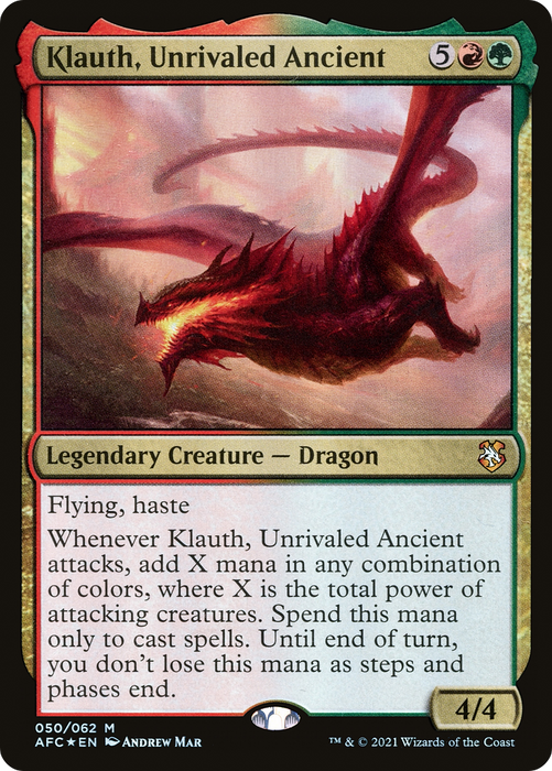 Klauth, Unrivaled Ancient (AFC-050) - mythic - Foil