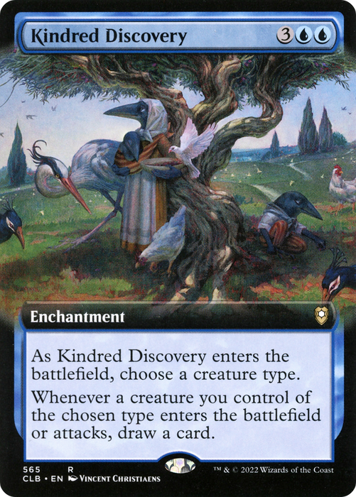 Kindred Discovery (CLB-565) - rare: (Extended Art)