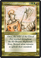 Jerrard of the Closed Fist (LEG-235) - uncommon