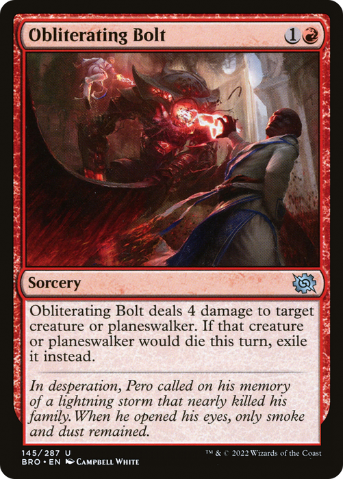 Obliterating Bolt (BRO-145) - uncommon - Foil