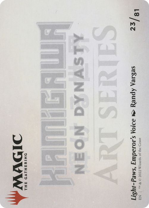 Light-Paws, Emperor's Voice // Light-Paws, Emperor's Voice (ANEO-023) - common (Borderless) - Foil