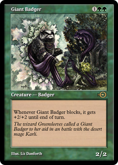 Giant Badger (PRM-35960) - rare - Foil