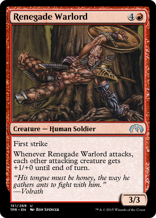 Renegade Warlord (TPR-151) - uncommon