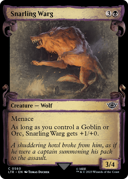 Snarling Warg (LTR-560) - common: (Showcase)