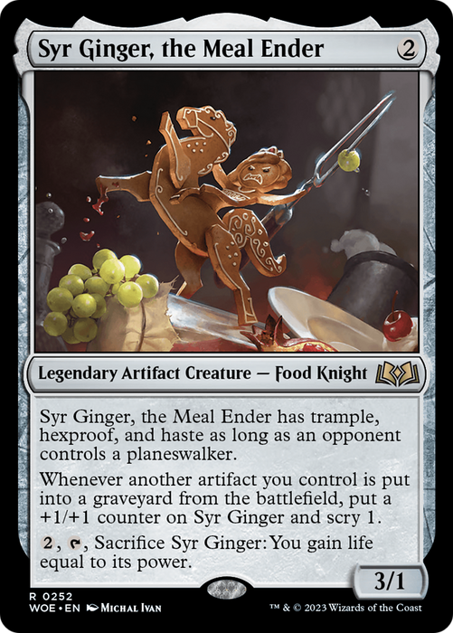 Syr Ginger, the Meal Ender (WOE-252) - rare - Foil