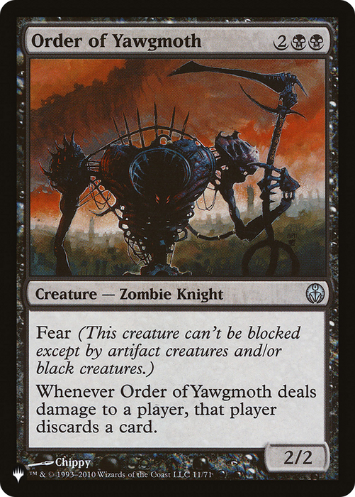Order of Yawgmoth (LIST-DDE-11) - uncommon